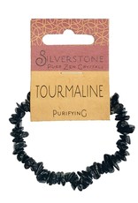 Silverstone Crystal Chip Bracelet - Black Tourmaline - Eco Range