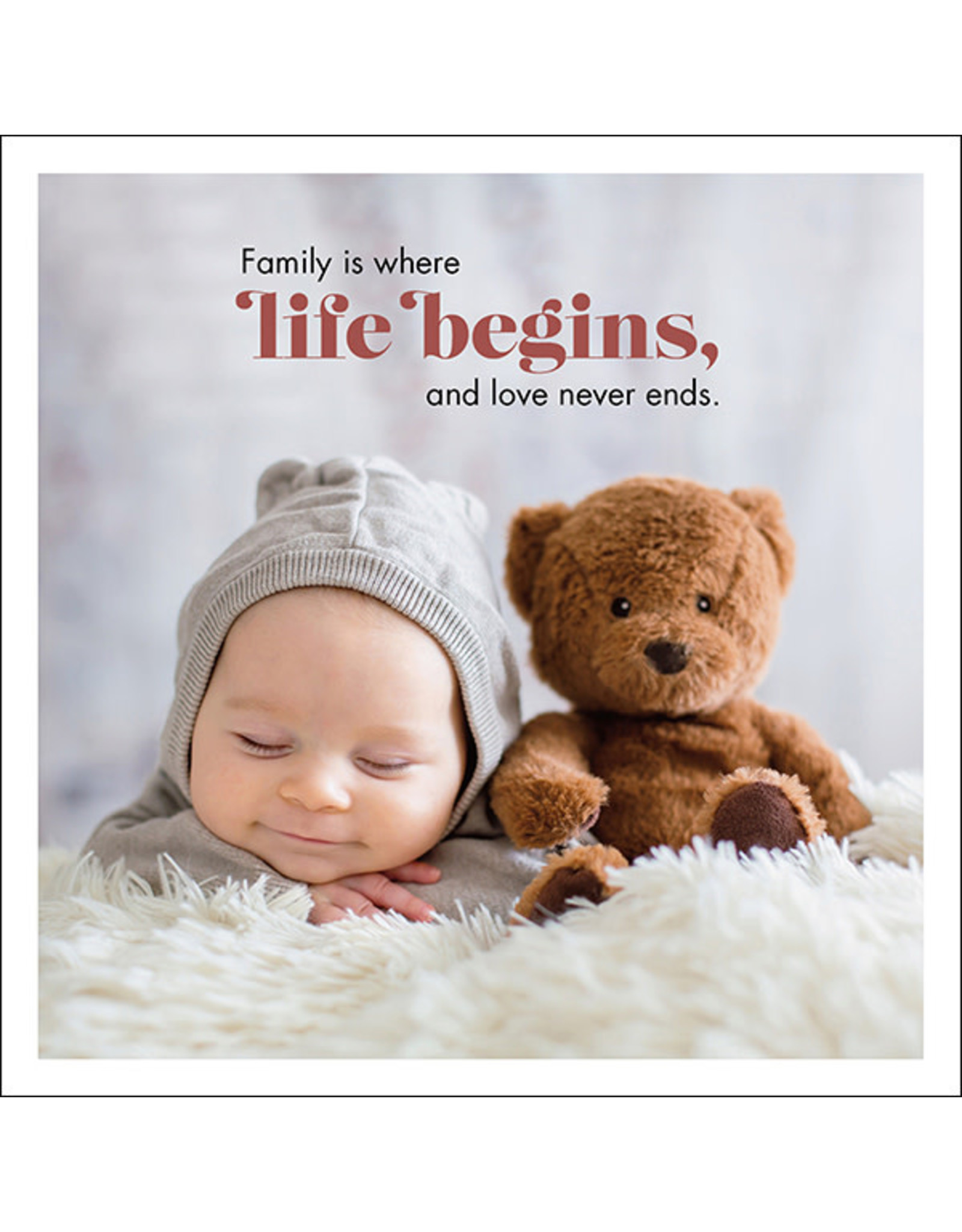 Affirmations Publishing House Family is Where Life Begins Greeting Card