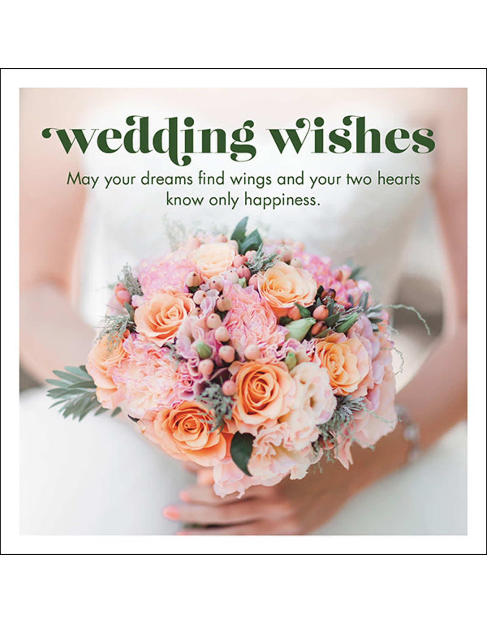 Affirmations Publishing House Wedding Wishes Greeting Card