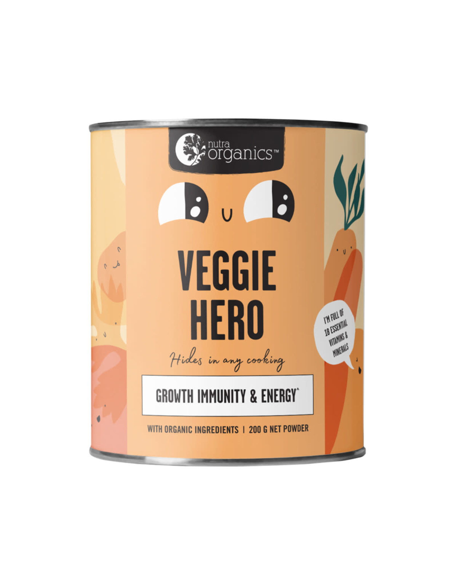 NutraOrganics Veggie Hero (Growth, Immunity & Energy) 200g