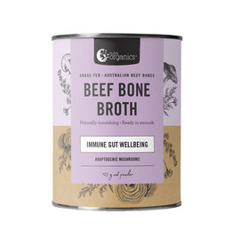 NutraOrganics Beef Bone Broth Hearty Mushroom 125g Powder