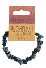 Silverstone Crystal Chip Bracelet - Snowflake Obsidian - Eco Range