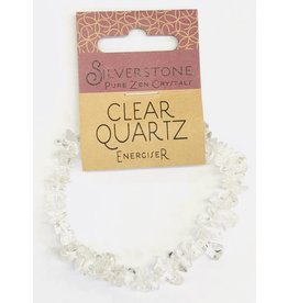 Silverstone Crystal Chip Bracelet - Clear Quartz - Eco Range