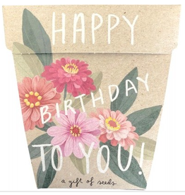 Sow 'N Sow Gift of Seeds - Happy Brithday Zinnia