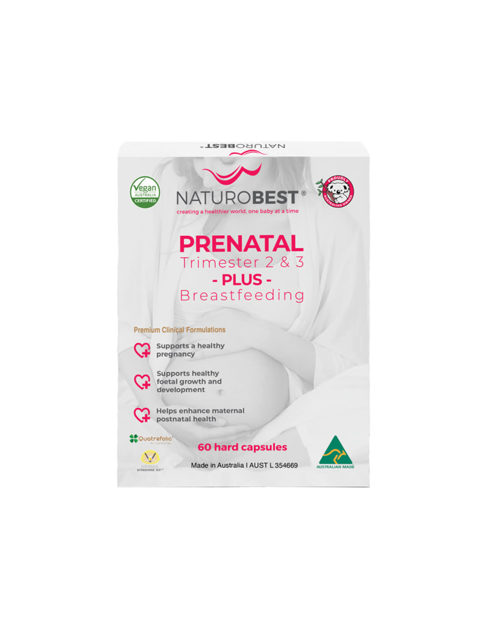 Naturobest Prenatal Trimester 2 & 3 Plus Breastfeeding 60c