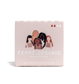 Femme Organic Organic Cotton Tampons - Mini (18pc)