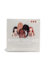 Femme Organic Organic Cotton Pads -  Regular (10pc)