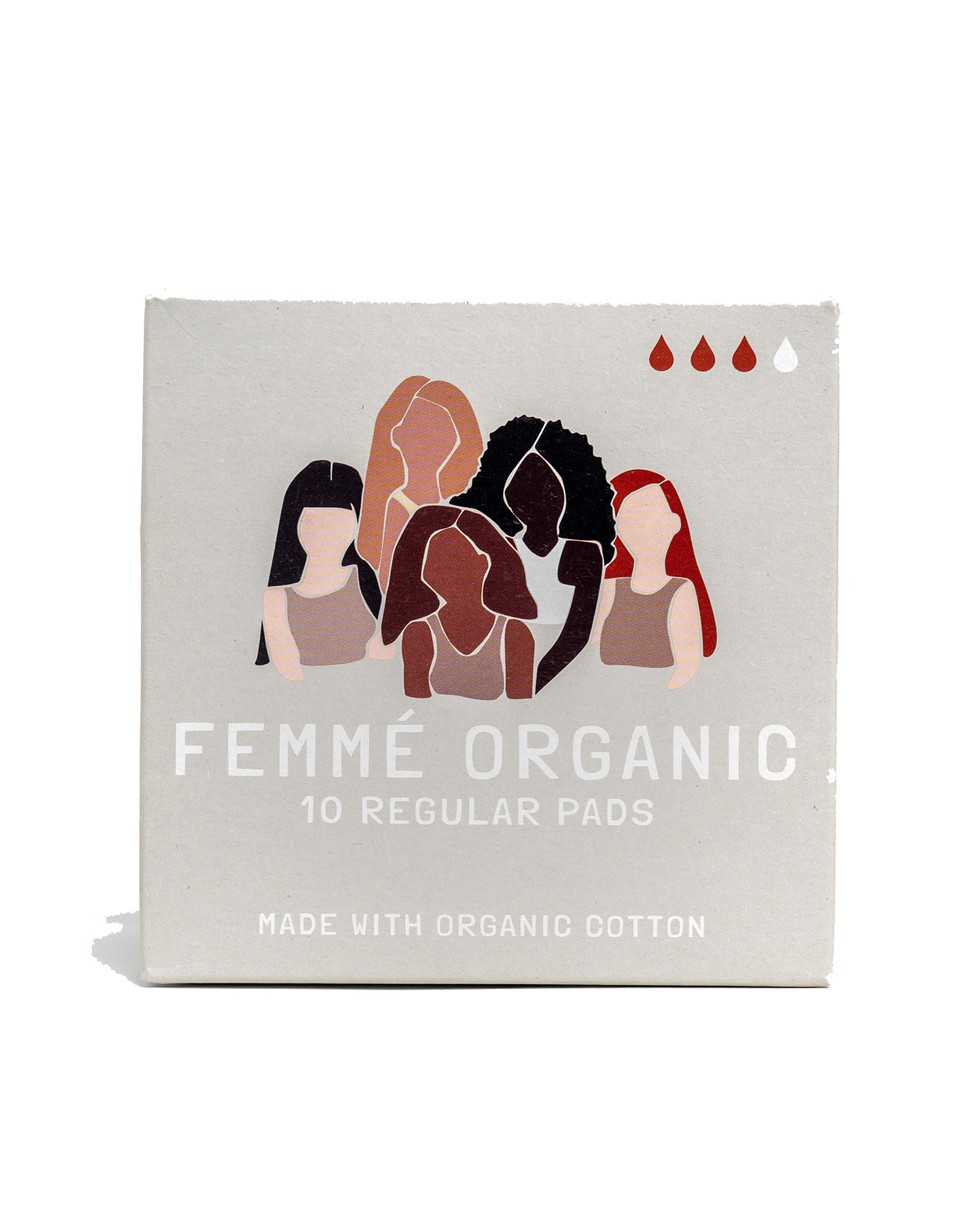 Femme Organic Organic Cotton Pads -  Regular (10pc)