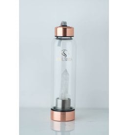 SoulSista Crystal Water Bottle - Clear Quartz
