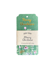 Sow 'N Sow Recycled Gift Tags 10 Pack Merry Christmas