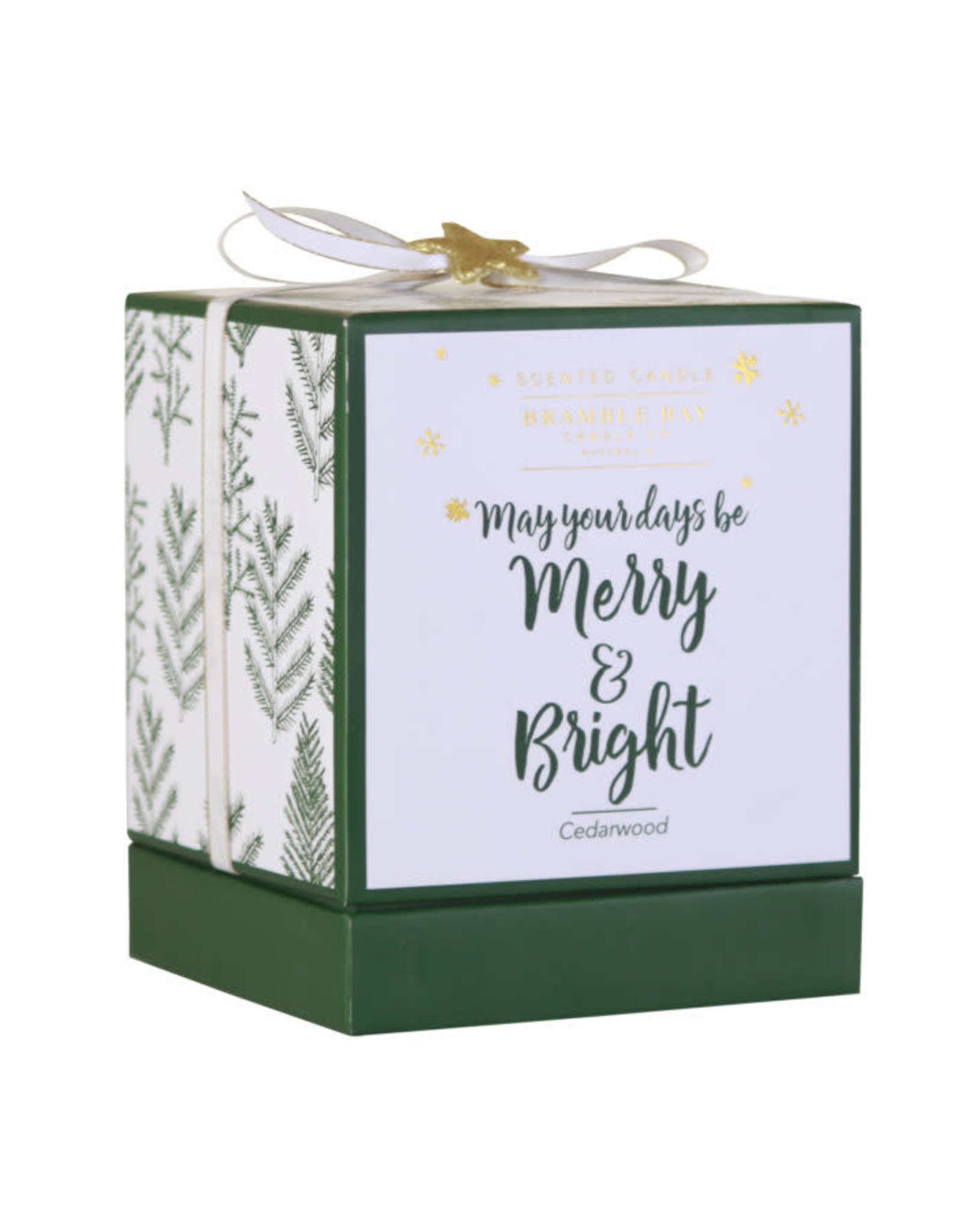 Bramble Bay & Co Merry & Bright 190g Soy Candle - Cedarwood