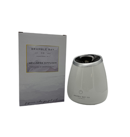 Bramble Bay & Co White Short Wellness Ultrasonic Diffuser (Wide night light)