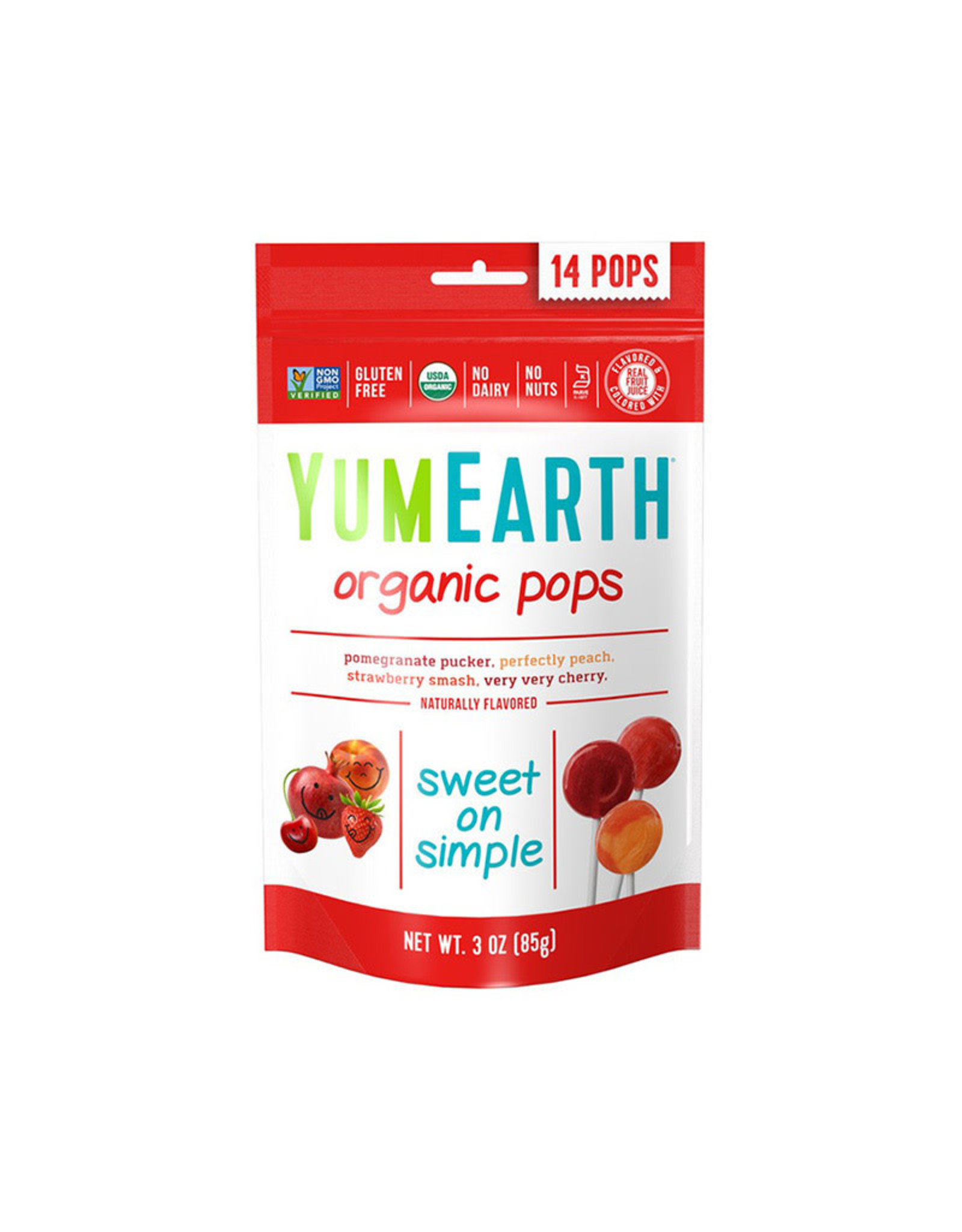 Yum Earth Organic Lollipops Assorted Fruit
