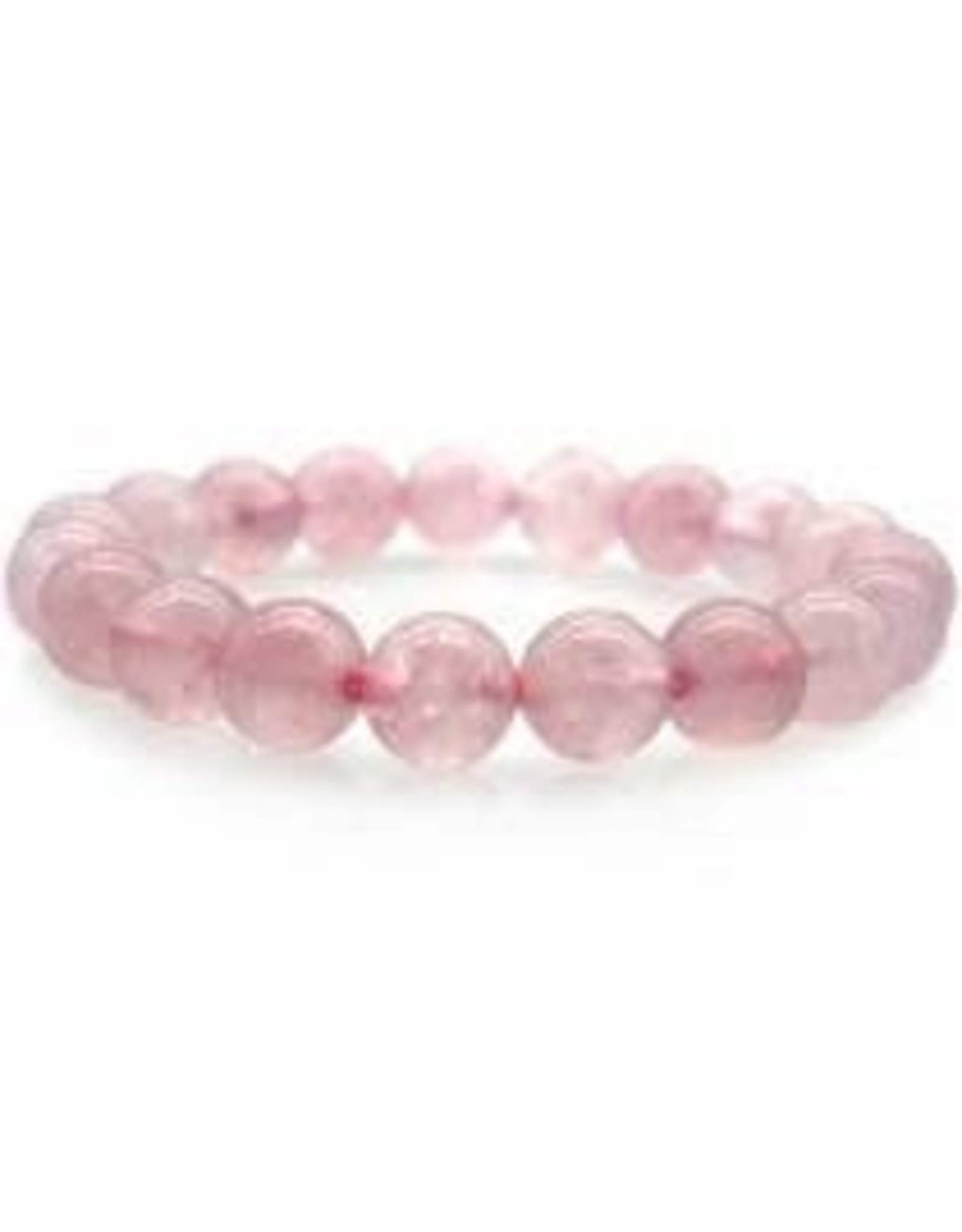 Silverstone Crystal Bead Bracelet Rose Quartz