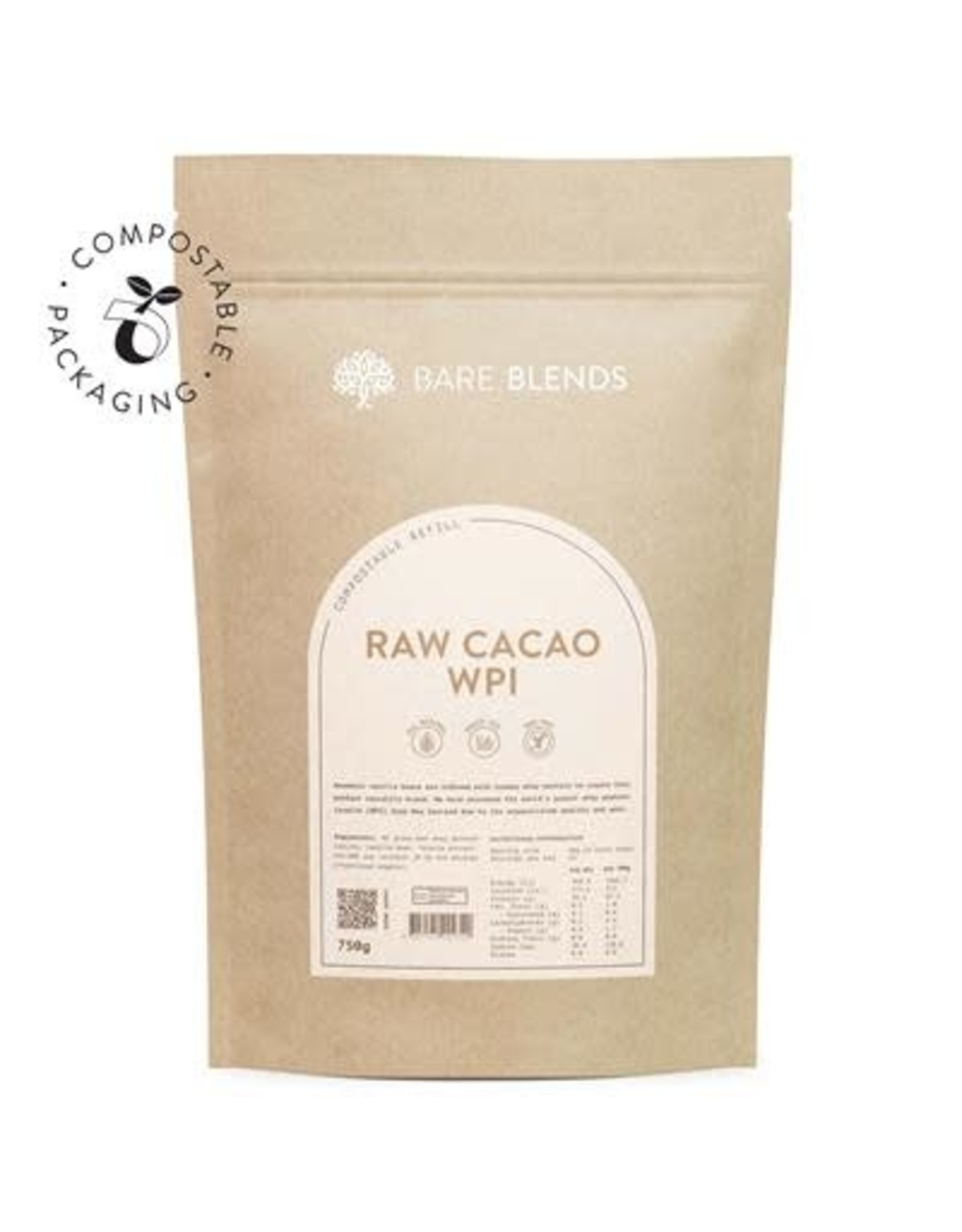 Bare Blends Raw Cacao WPI