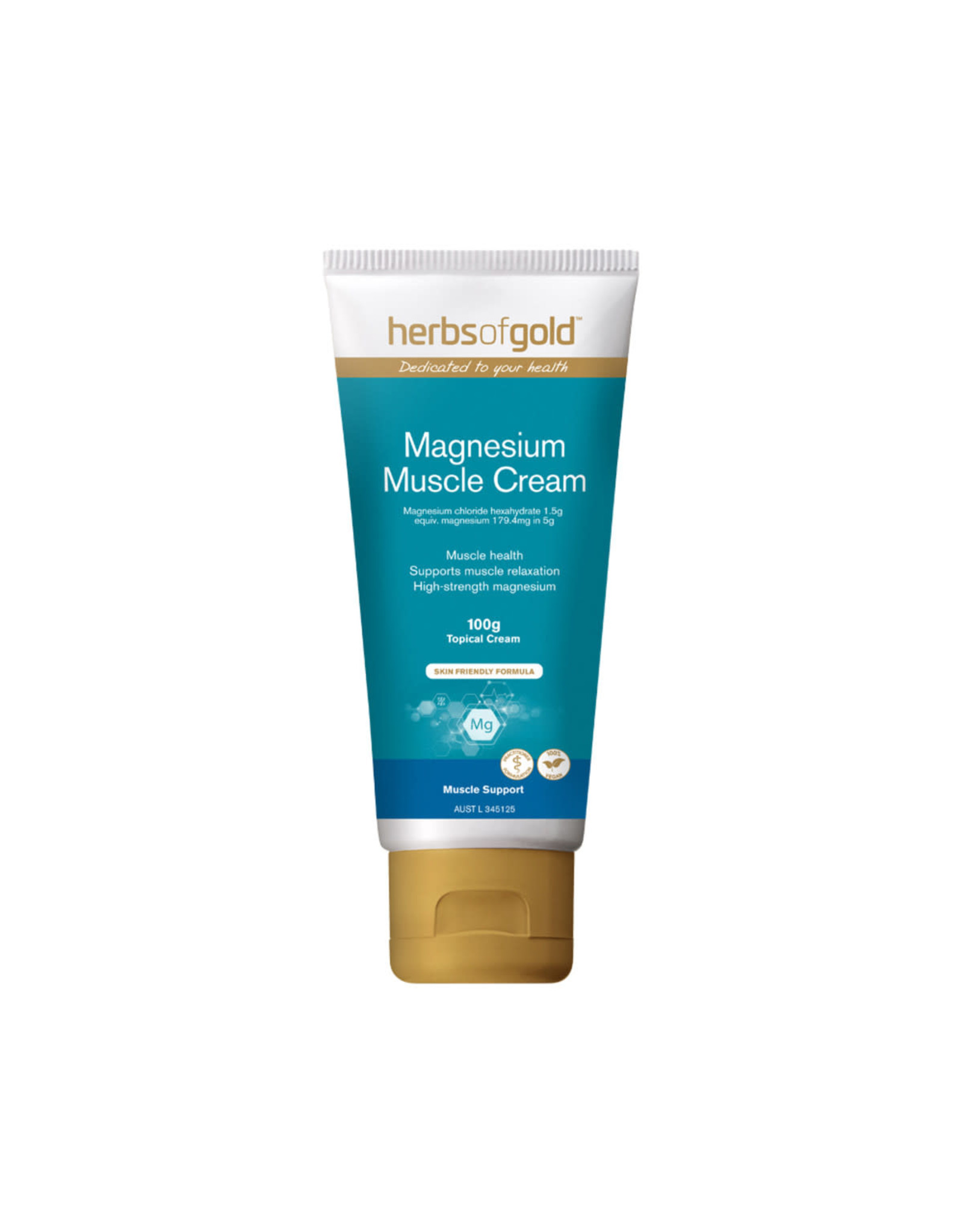 Herbs of Gold Magnesium Muscle Cream 100g