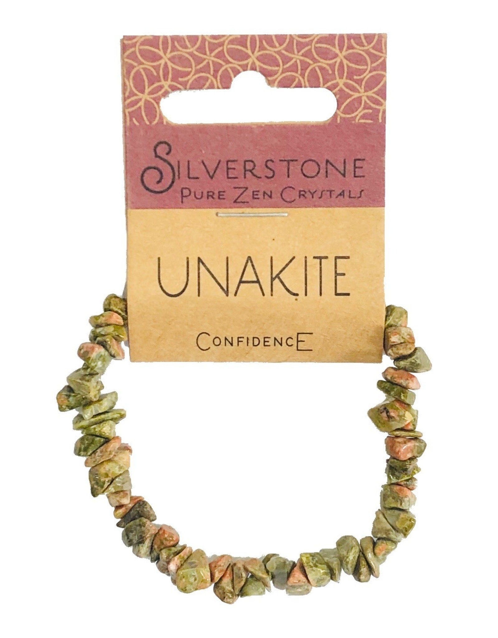 Silverstone Crystal Chip Bracelet - Unakite - Eco Range