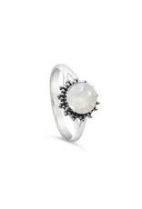 Stones & Silver Ring 8mm
