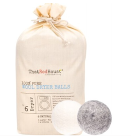 That Red House Wool Dryer Balls 100% Pure Pack of 6