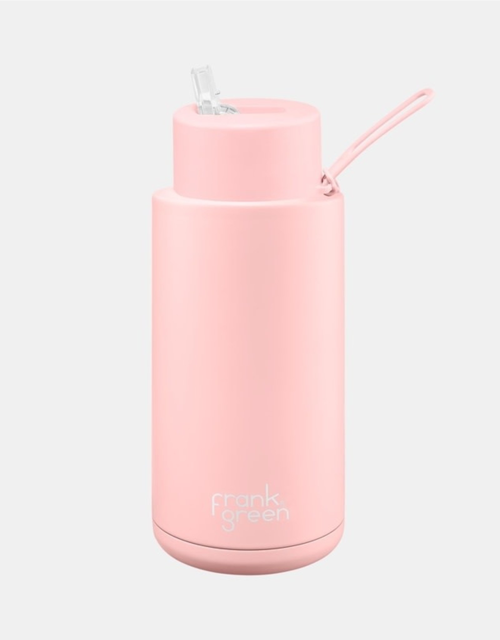 34oz Stainless Steel Ceramic Reusable Bottle with Straw