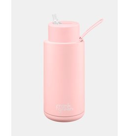 34oz Stainless Steel Ceramic Reusable Bottle with Straw