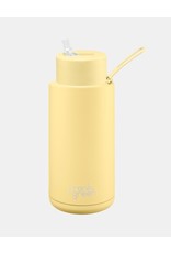 34oz Stainless Steel Ceramic Reusable Bottle with Straw