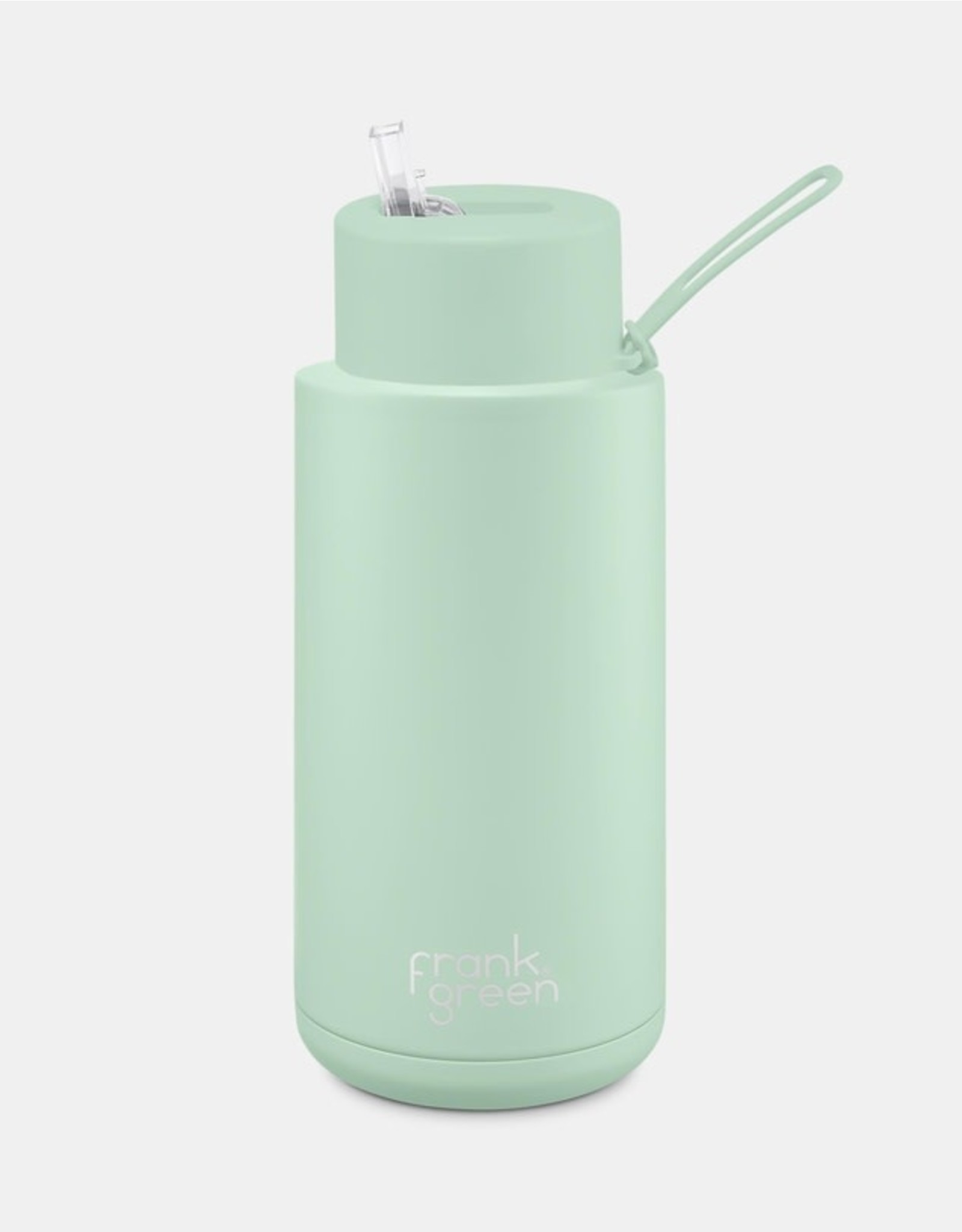 34oz Stainless Steel Ceramic Reusable Bottle with Straw