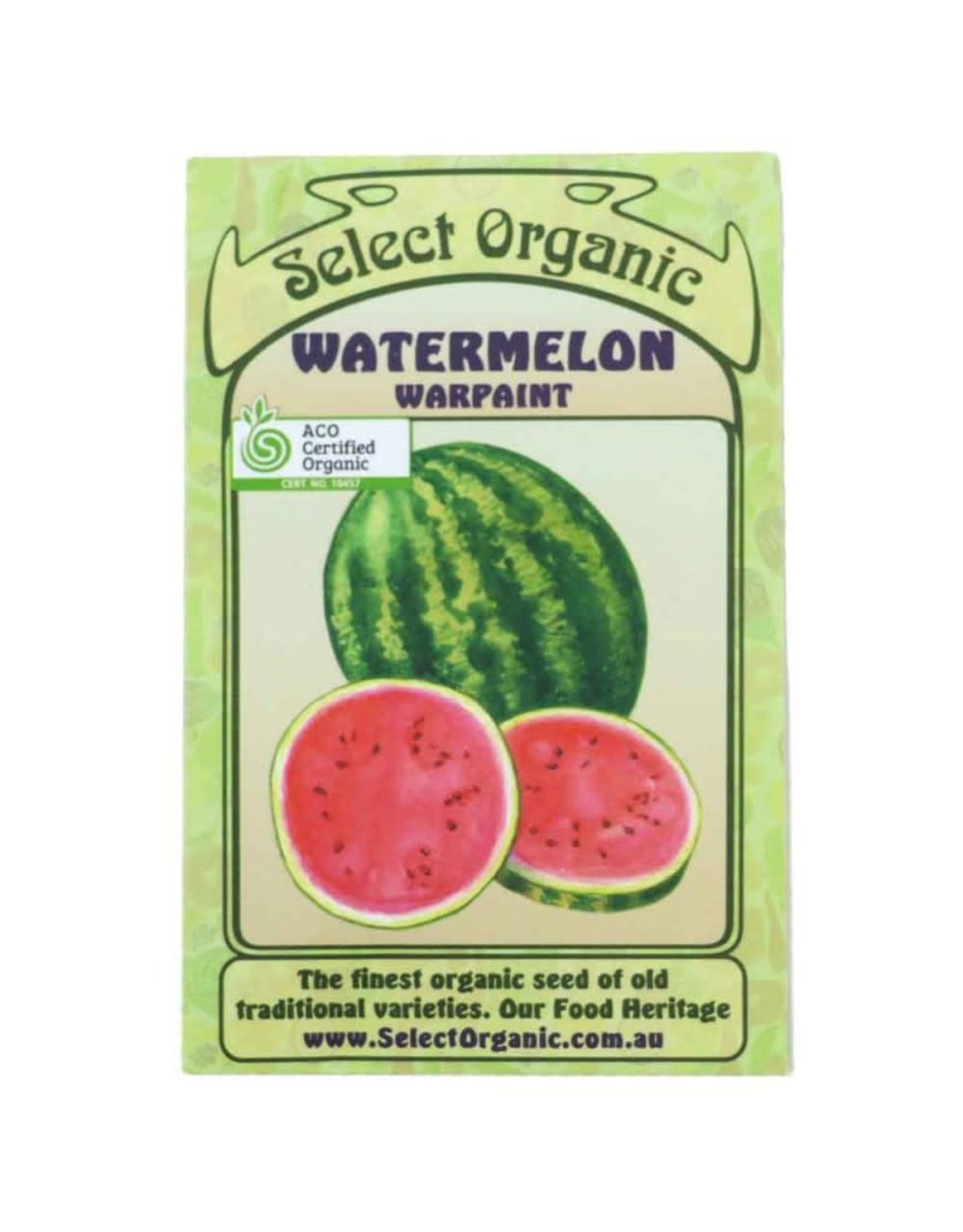 Select Organic Watermelon (Warpaint) Seeds