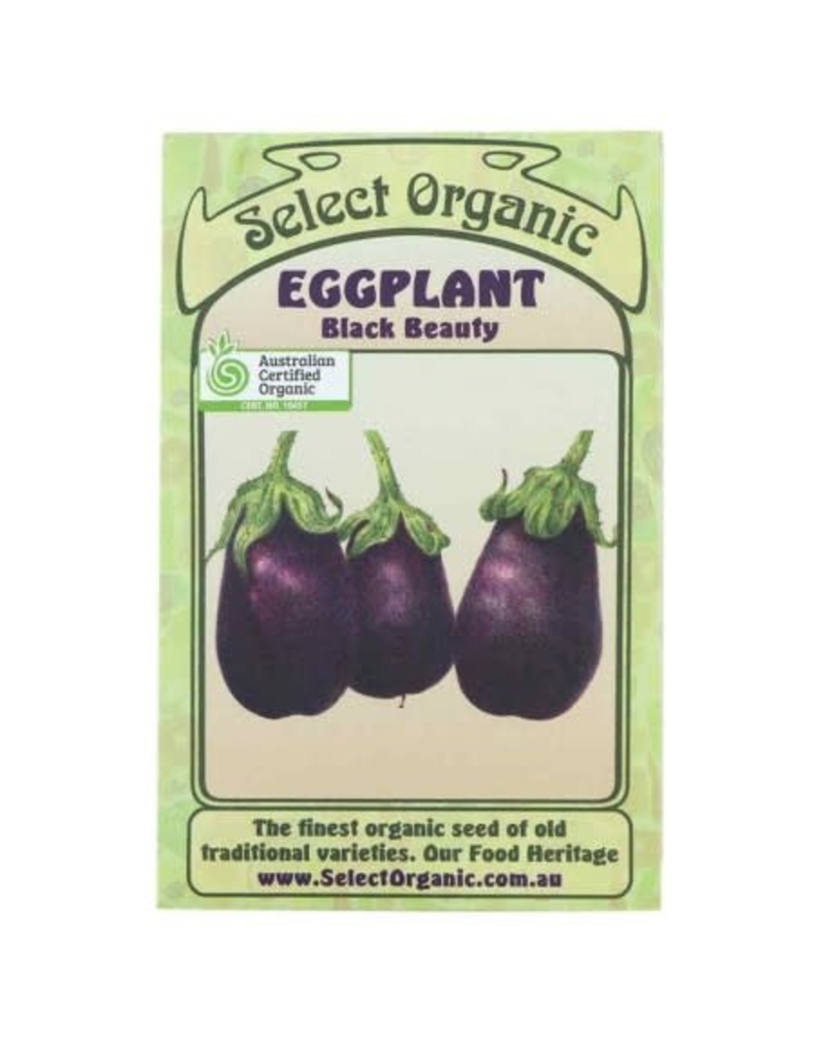 Select Organic Eggplant (Black Beauty) Seeds