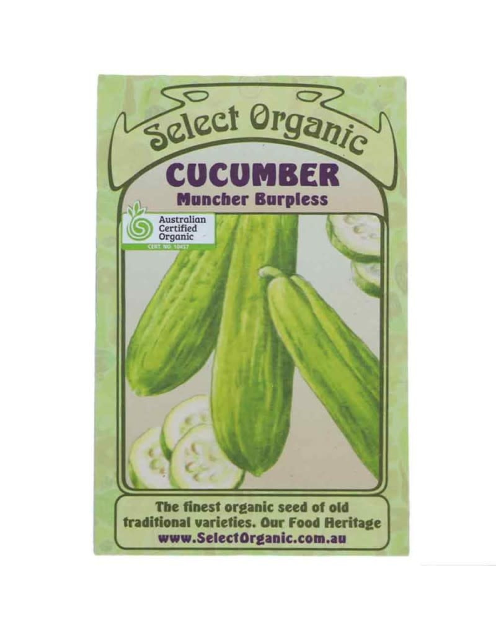 Select Organic Cucumber (Muncher Burpless) Seeds