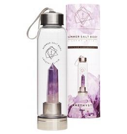 Summer Salt Body Crystal Elixir Glass Water Bottle