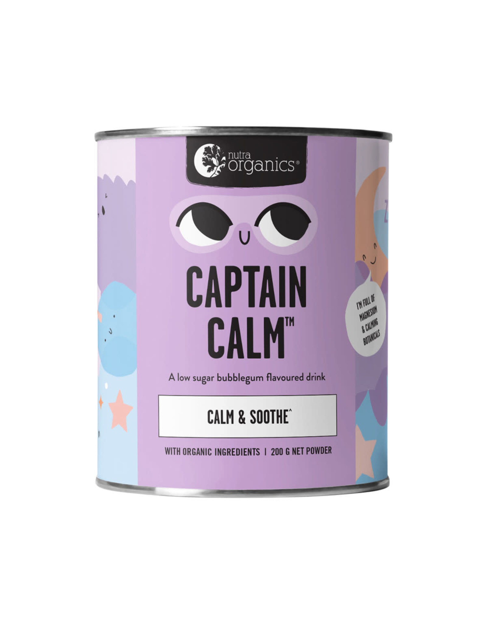 NutraOrganics Captain Calm (Calm & Soothe) Bubblegum 200g