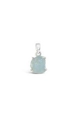 Aquamarine Rough Pendant 925 SS