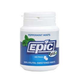 Epic Xylitol Dental Mints Peppermint 180pc Tub