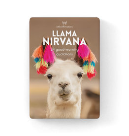 Affirmations Publishing House Llama Nirvana - 24 Affirmations Cards & Stand