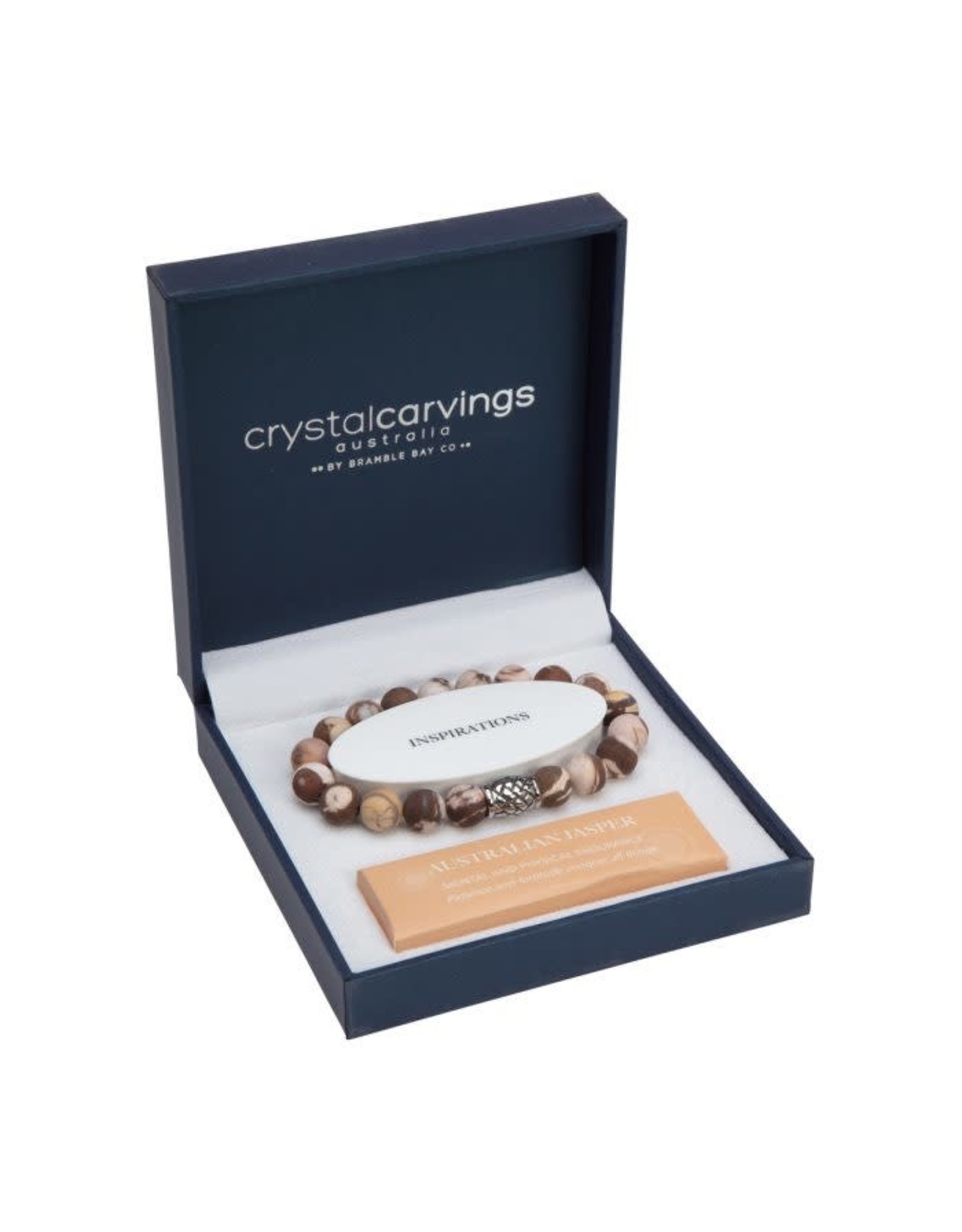 Crystal Carvings Bracelet Herringbone with S/S Charm