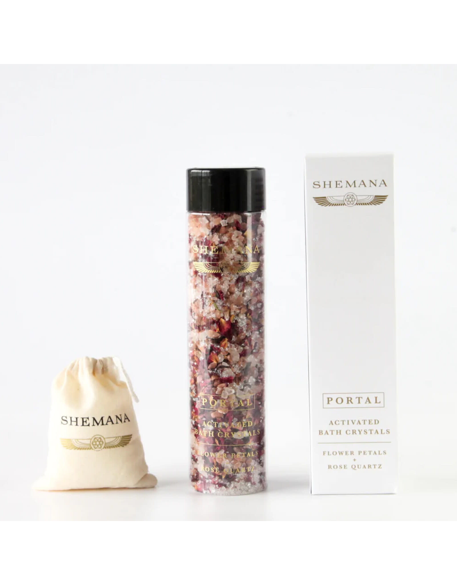 Shemana Portal - Rose Petals & Rose Quartz Bath Salts