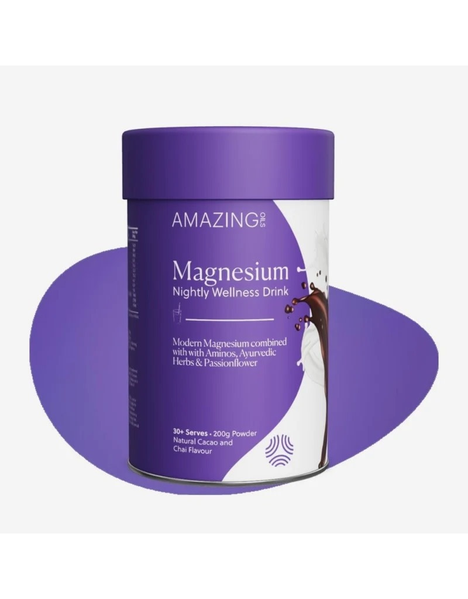 Amazing Oils Magnesium Wellness Drink Nightly Cacao & Chai 200g