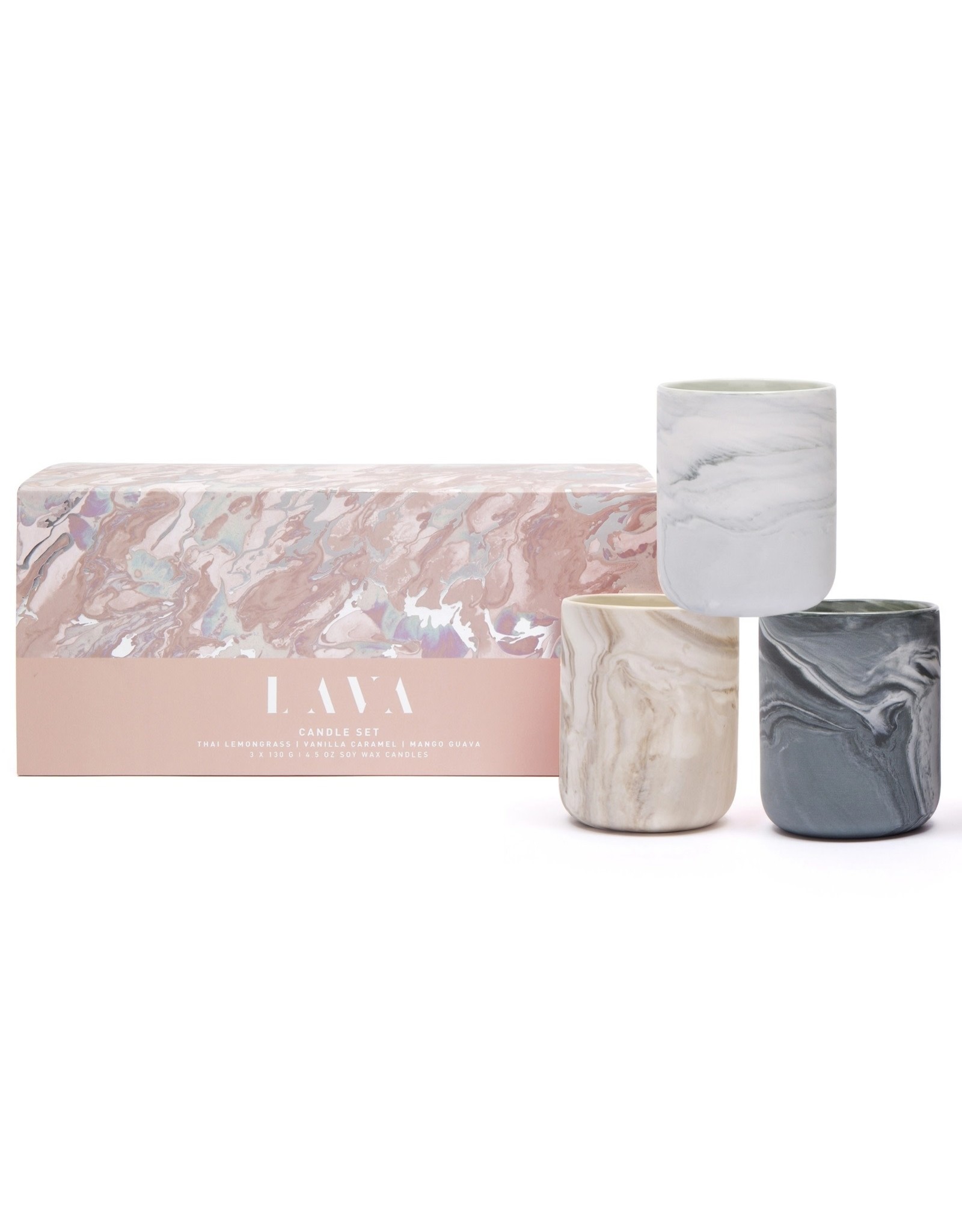 AromaBotanicals Lava Mini 3 Candle Gift Set