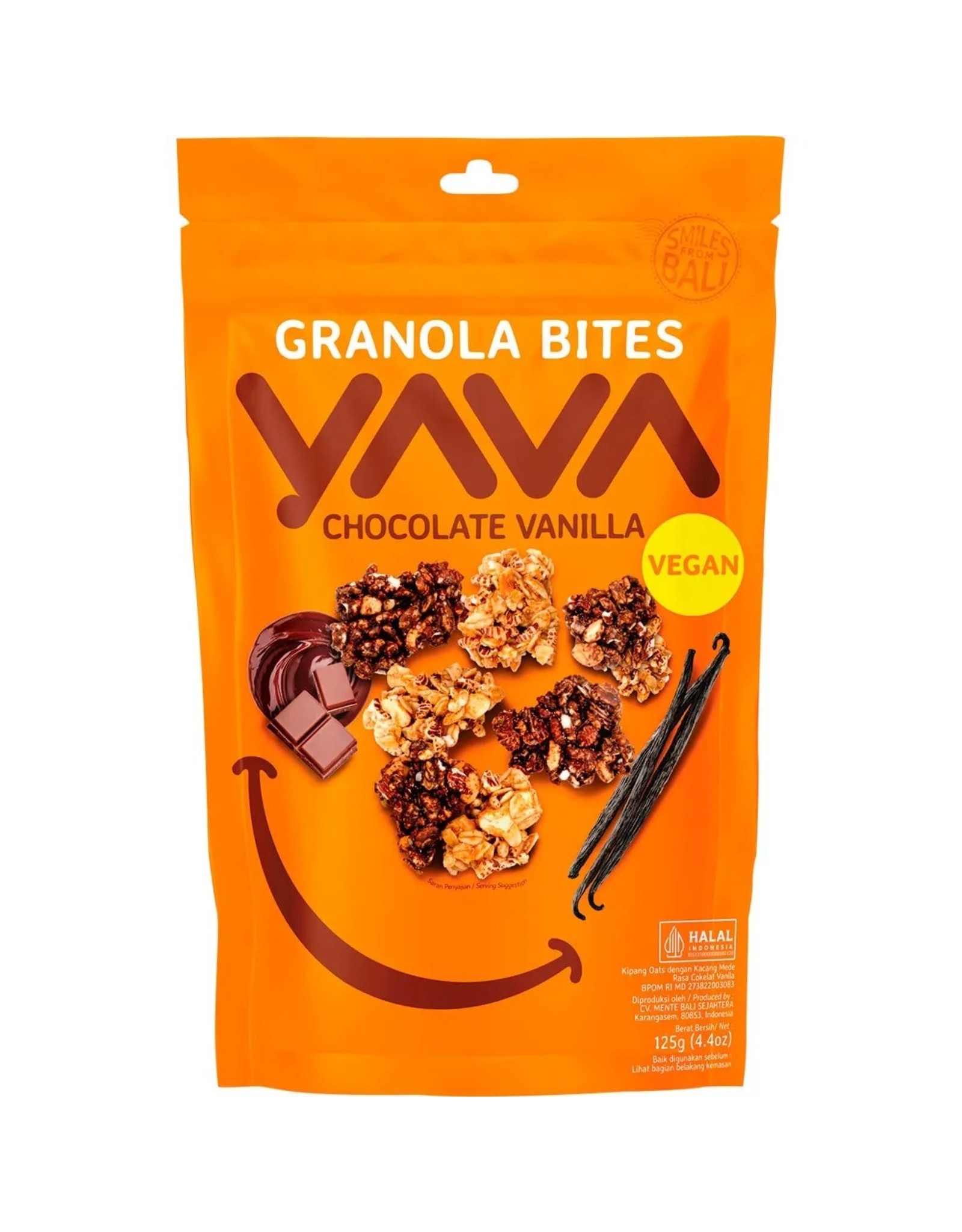 Yava Granola Bites Chocolate Vanila 125g