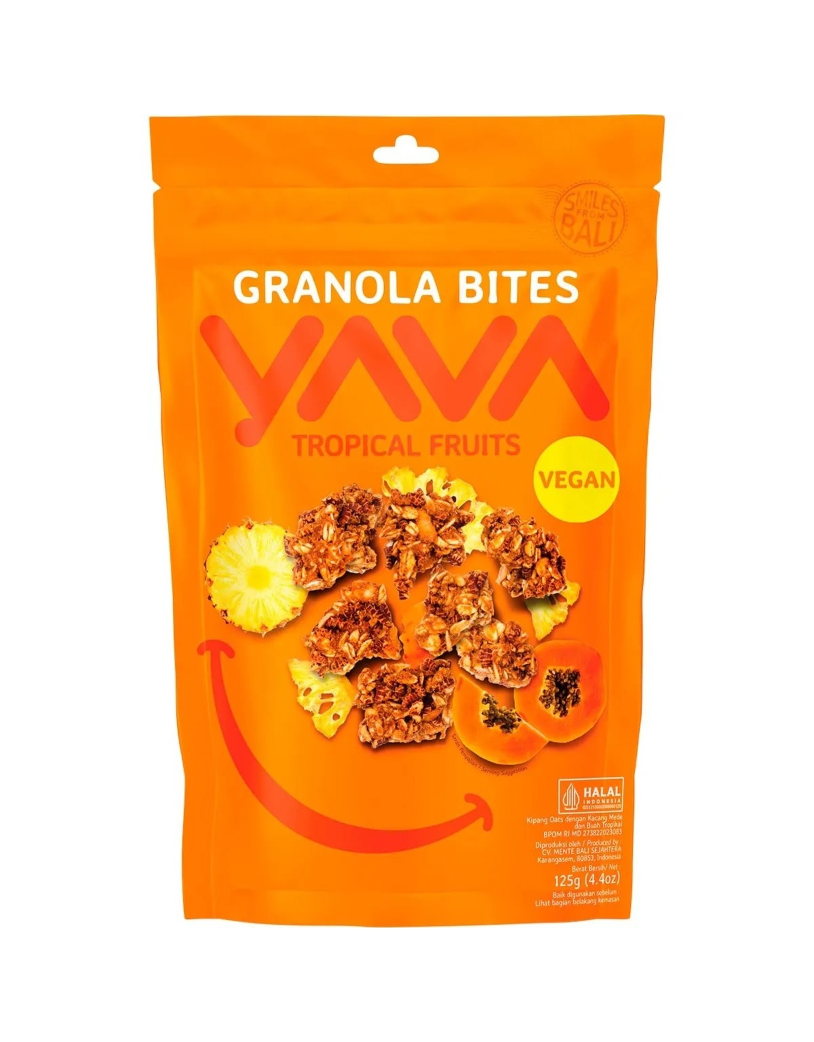 Yava Granola Bites Tropical Fruit 125g