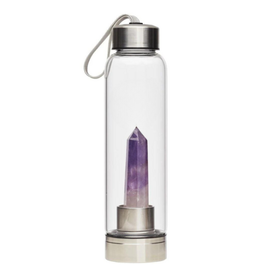 Silverstone Crystal Glass Water Bottle