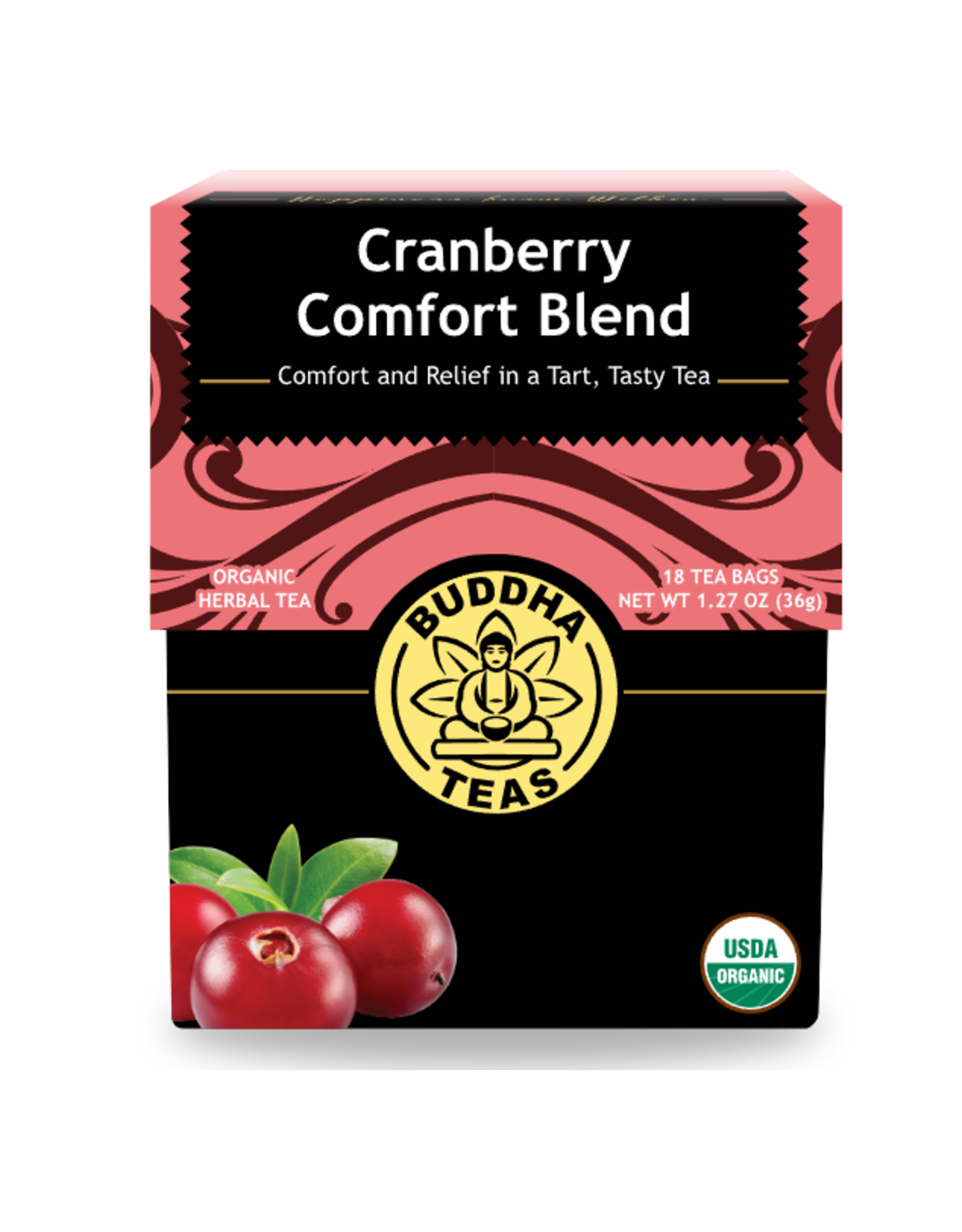 Buddha Teas Cranberry Comfort Blend 18pk