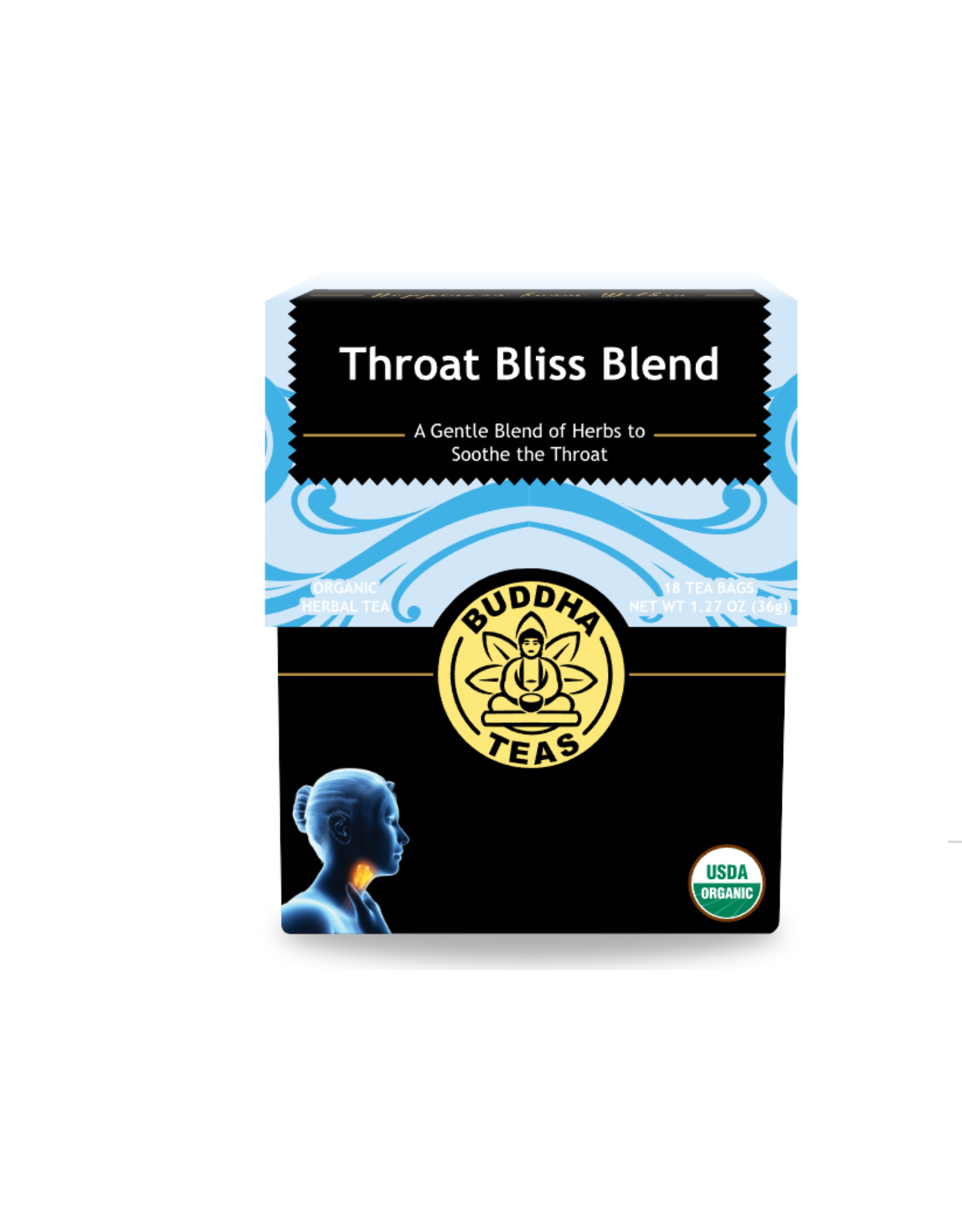 Buddha Teas Throat Bliss Blend x 18 Tea Bags
