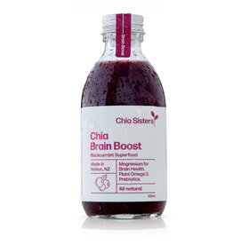 Chia Sisters Chia Brain Boost Blackcurrant Superfood 200ml