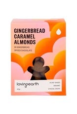 Loving Earth Gingerbread Caramel Almonds in Spiced Caramel Choc 100g
