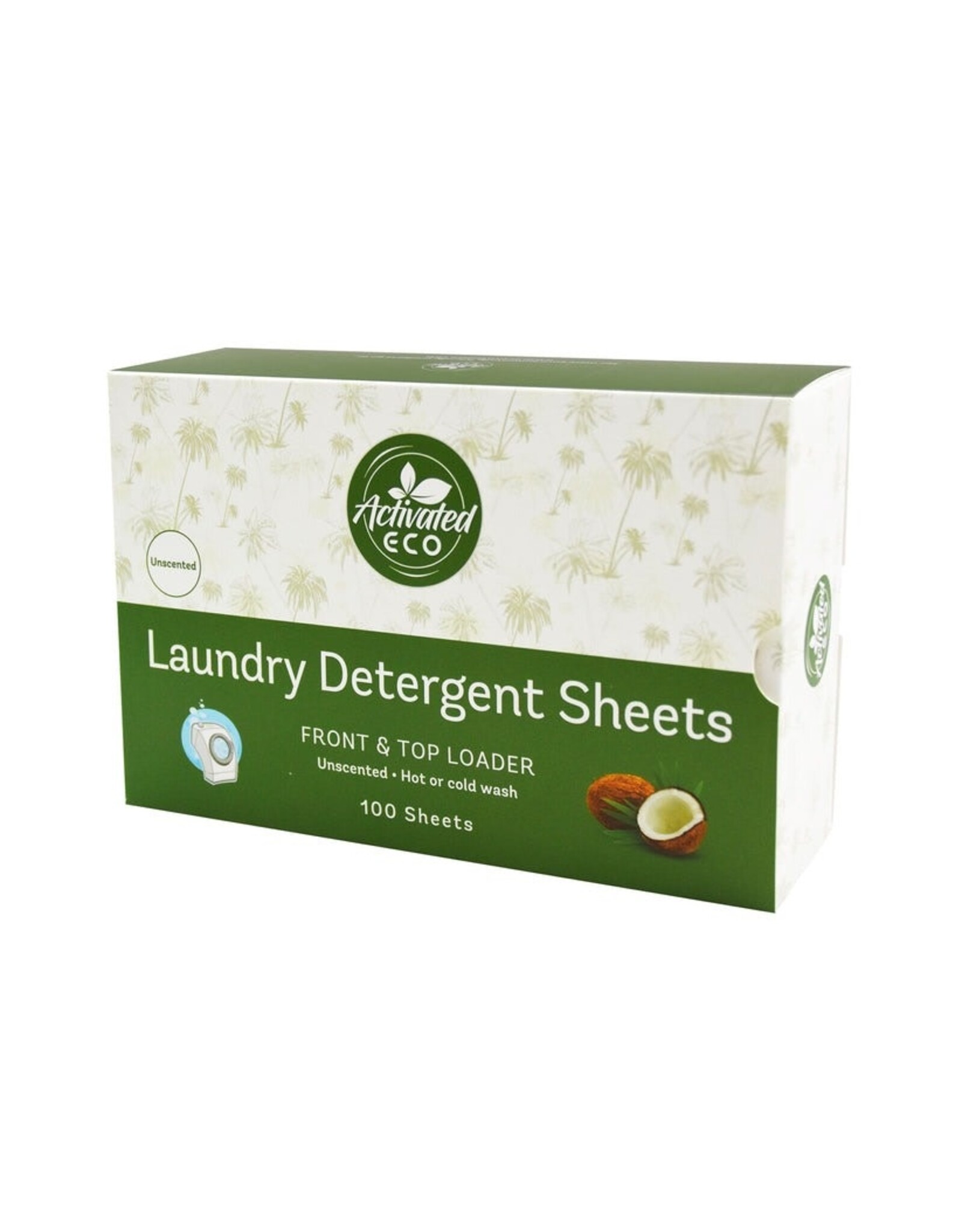 Activated Eco Wholesale Laundry Detergent Sheets - Unscented 100 pack