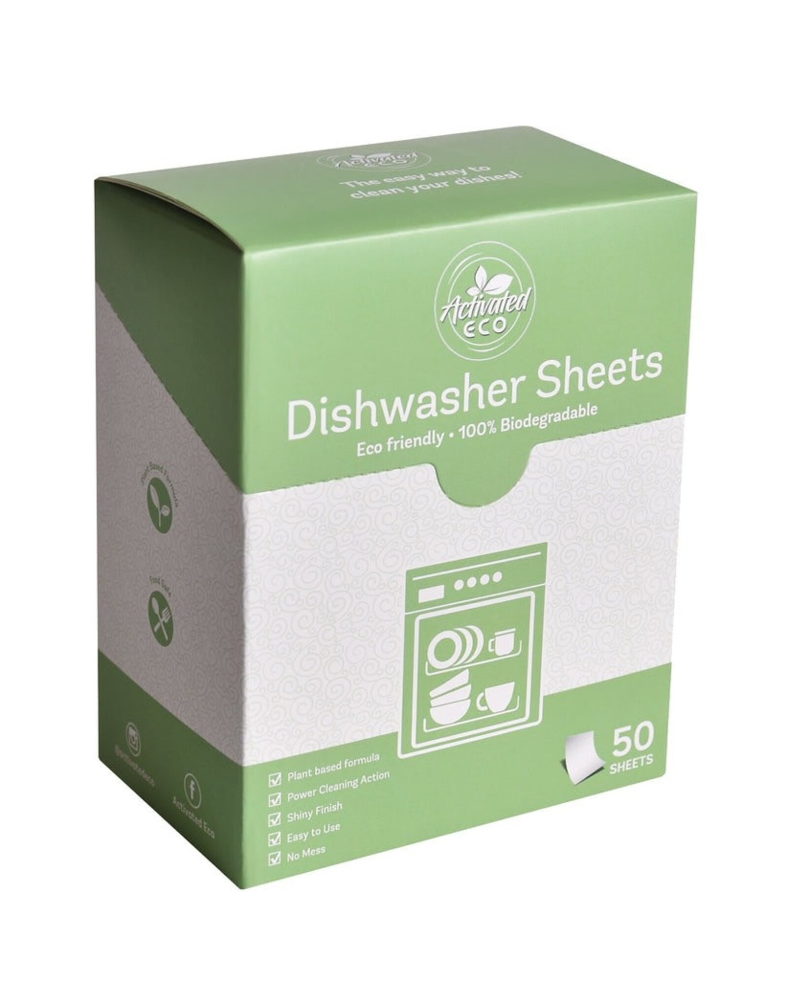 Activated Eco Wholesale Dishwasher Detergent Sheets - 50 sheets