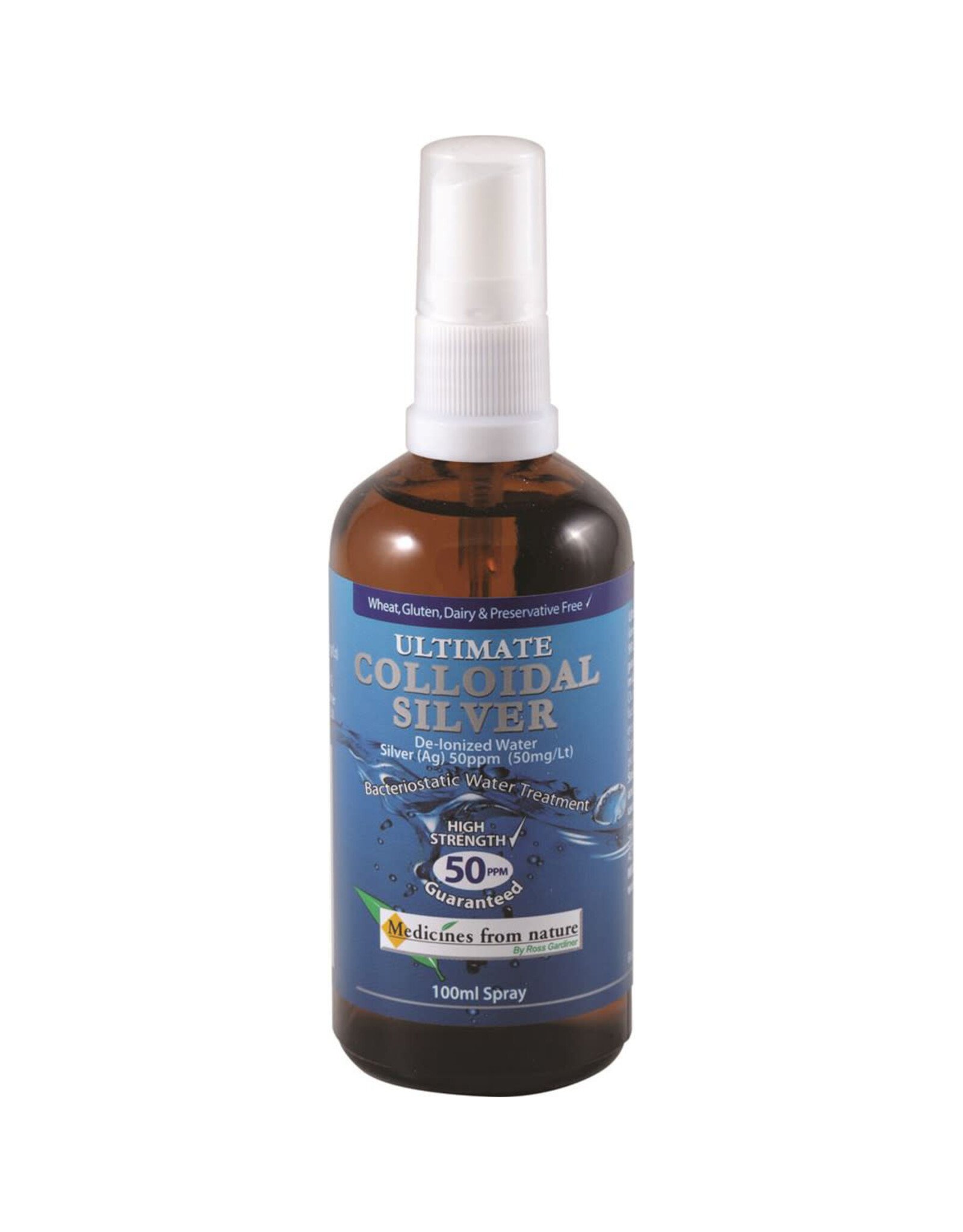 Medicines From Nature Ultimate Colloidal Silver 50ppm Spray 100ml