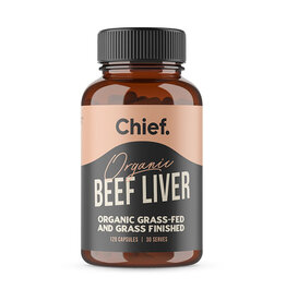 Chief Organic Beef Liver Capsules 120c